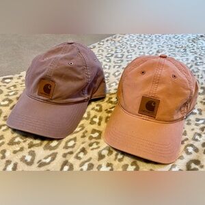 Carhartt Women’s Baseball Caps - Pair - Purple/Mauve, Peach/Orange
